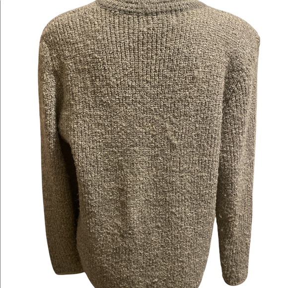 Vintage Composition Womens Cardigan Size Large Gray Chunky Knit Long Sleeves - Picture 5 of 7